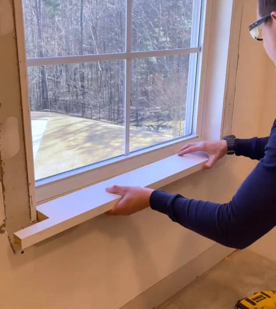 How to Install a Craftsman Style Window Sill and Trim a Pro