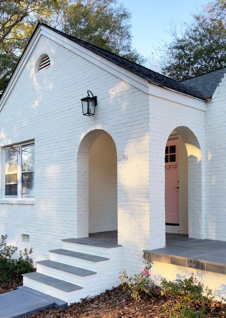 How to DIY Limewash a Brick House